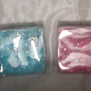 His & Hers faux diamond confetti turquoise and fuchsia